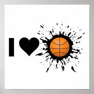 Explosive I Love Basketball Poster