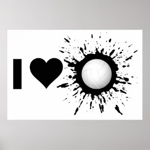 Explosive I Love Volleyball 1 Poster
