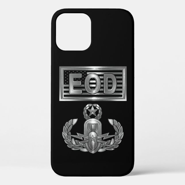 Explosive Ordnance Disposal (EOD)  & USA Flag  Case-Mate iPhone Case (Back)