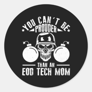 Explosive Ordnance Disposal Master Badge Bomb Squa Classic Round Sticker