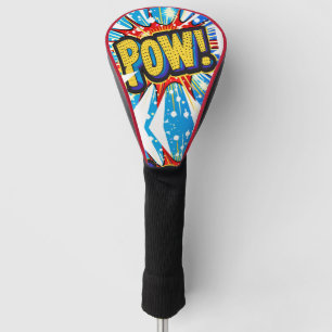 Explosive 'POW!' Comic-Inspired Golf Head Cover