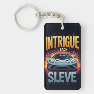 Explosive Sports Car Key Ring
