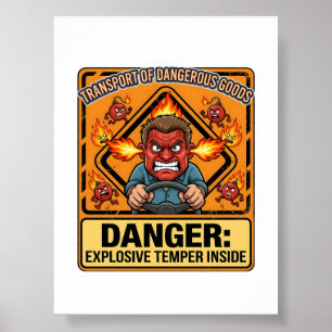 Explosive Temper Trucker ADR digital download Poster