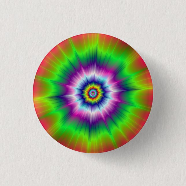 Explosive Tie-Dye Button (Front)