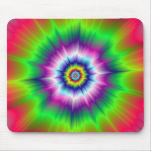 Explosive Tie-Dye Mousepad