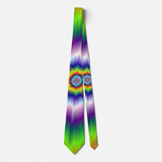 Explosive Tie-Dye Neck Tie (Front)