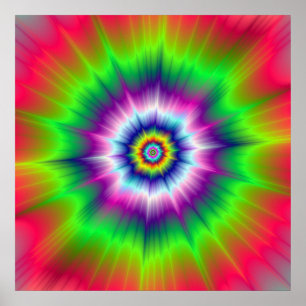 Explosive Tie-Dye Poster