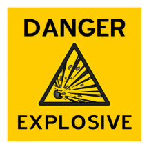 Explosive Warning Poster