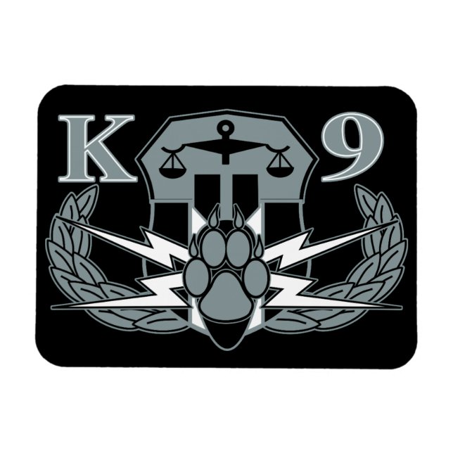 Explosives Detection K-9 Insignia magnet (Horizontal)