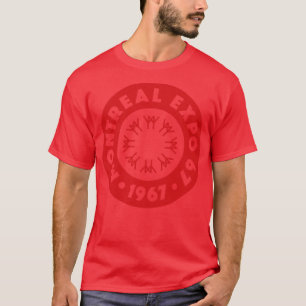 Expo 67 Montreal Worlds Fair Circle Red T-Shirt