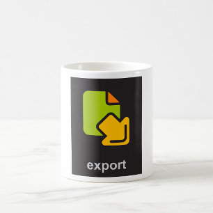 Export Icon Coffee Mug