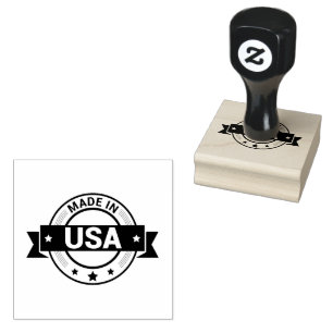 Export MADE IN USA Seal Jet Black Color Smooth Ink Rubber Stamp