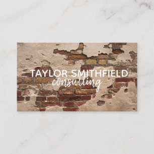 exposed brick business card