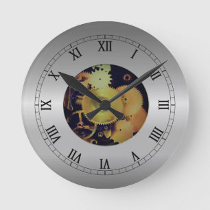 Exposed Gears Effect Wall Clock