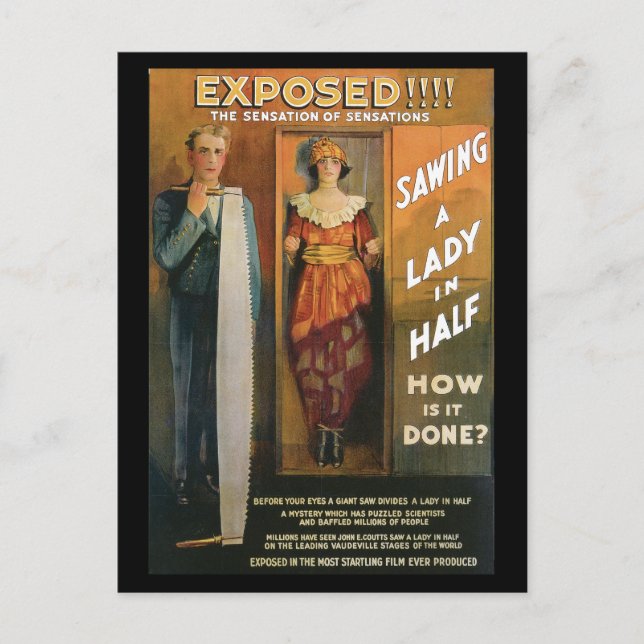 Exposed!!! ~ The Sensation of Sensations Postcard (Front)