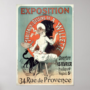 Exposition 34 Rue de Provence Vintage French Ad Poster