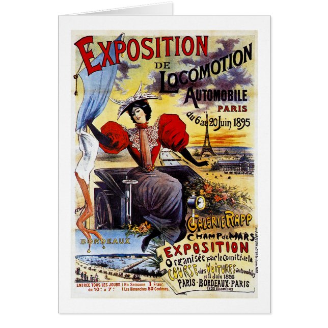 Exposition de Locomotion 1895 - Paris - Vintage (Front)