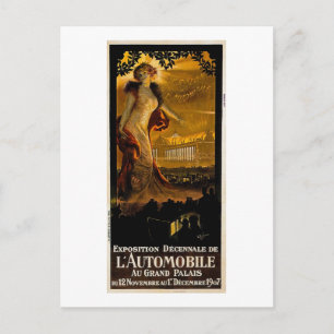 Exposition Decnnale De L' Automobile - 1907 Postcard