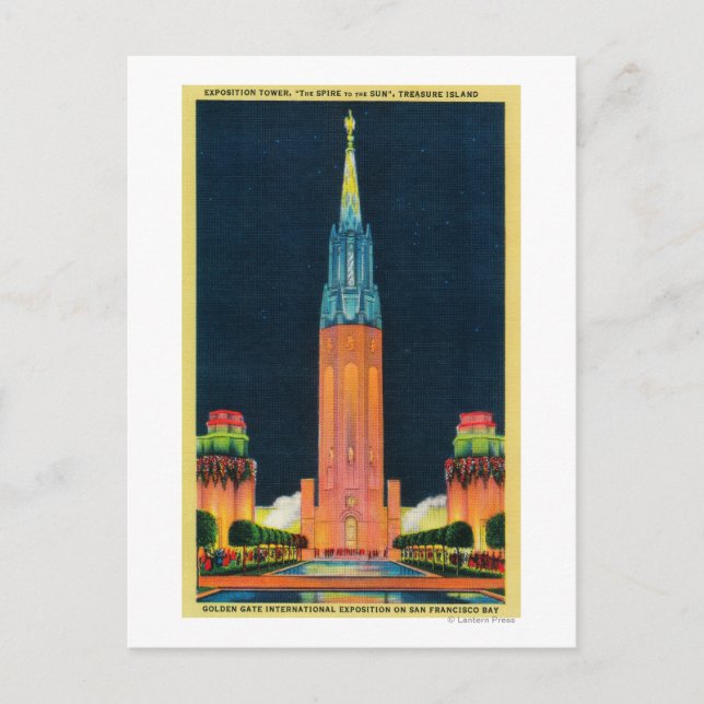 Exposition Tower, The Spire to the Sun Postcard (Front)