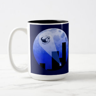 Express Delivery Coffee Humor Two-Tone Coffee Mug