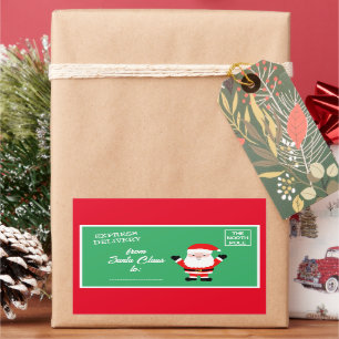 Express Delivery from Santa Claus North Pole Rectangular Sticker