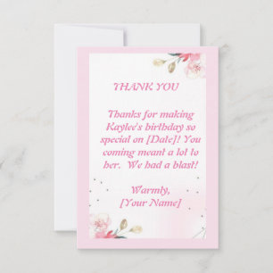 Express Gratitude Simply: Flat Thank You Card Mes