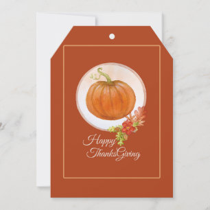 Express Gratitude: "THANKSGIVING GREETING CARD"  Holiday Card