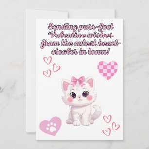 Express love with a heart-melting kitten-themed holiday card
