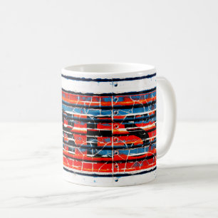 "Express" - Rustic Peeling Paint Coffee Mug