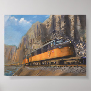 Express to Yesteryear: Nostalgic Railroad Poster