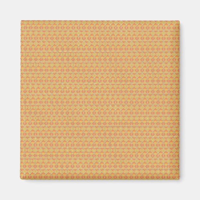 Express your Style with Vibrant Orange and Yellow  Magnet (Front)