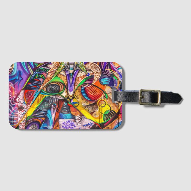 Express Your Urban Spirit: Graffiti Art  Luggage Tag (Front Horizontal)