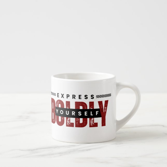  Express Yourself Boldly White Specialty Mug (Right)