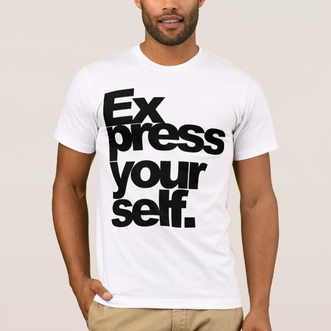 "Express yourself." Tee (Front)