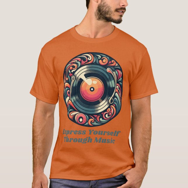 Express yourself through music T-Shirt (Front)