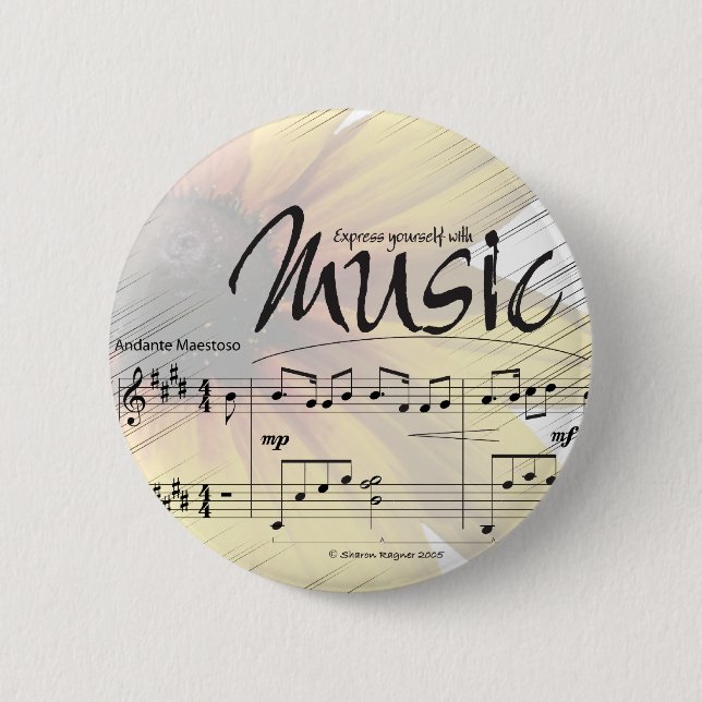 Express Yourself With Music Button (Front)