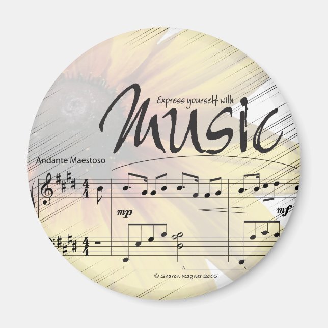 Express Yourself with Music Magnet (Front)