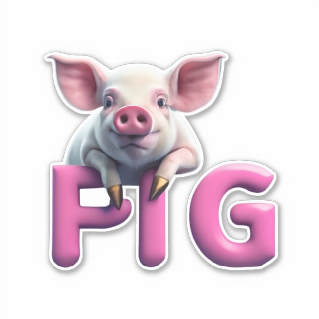 Express Yourself with Pig Stickers (Front)