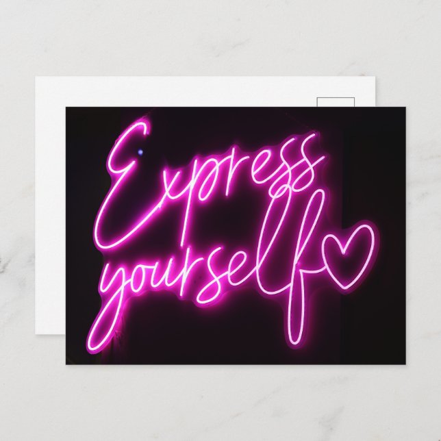 'Express Youself' Postcard - Pride Postcard (Front/Back)