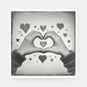 expressed my heart napkin