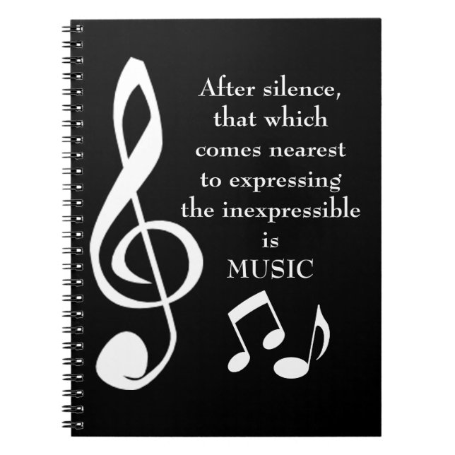 Expressing the Inexpressible Music Notebook (Front)