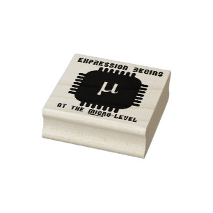 Expression Begins At The Micro-Level Semiconductor Rubber Stamp