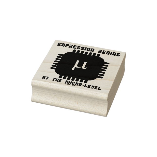 Expression Begins At The Micro-Level Semiconductor Rubber Stamp (Stamp)