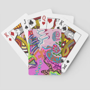 "Expression Fantastic" Abstract Art Playing Cards