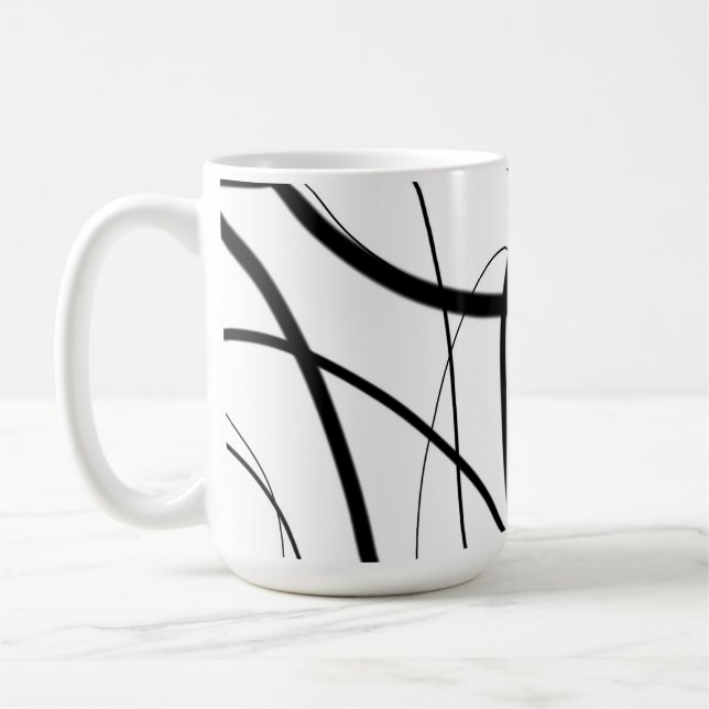 Expression in Black and White  Coffee Mug (Left)