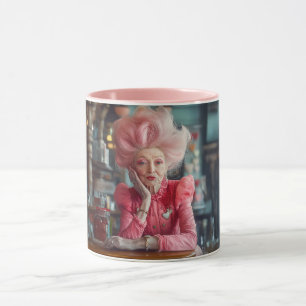 Expression of Love Kiss of Timeless Grace in Pink Mug