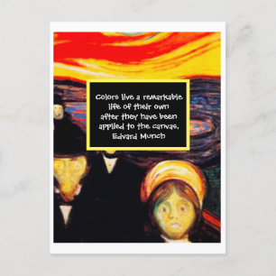 Expressionist Art Painting Quote   Postcard