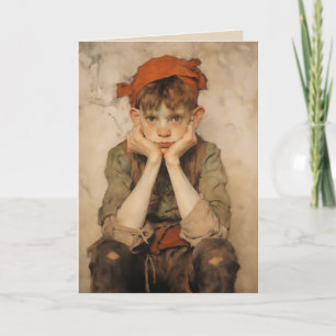 Expressionist Christmas Elf 2 Card