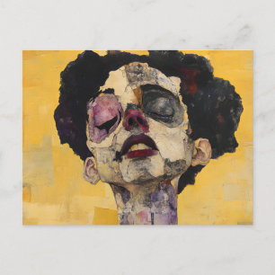 Expressionist Ethereal Portrait - Surrealist  Postcard
