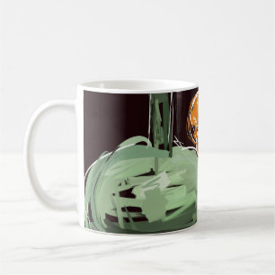 Expressionist Fruit Wine Green Vase Coffee Mug